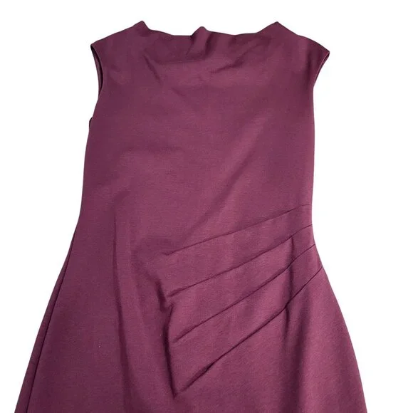 Boden Womens' SZ 6R Natalie Ponte Dress Cowl Neck Cap Sleeve Fitted Lined - Picture 3 of 16